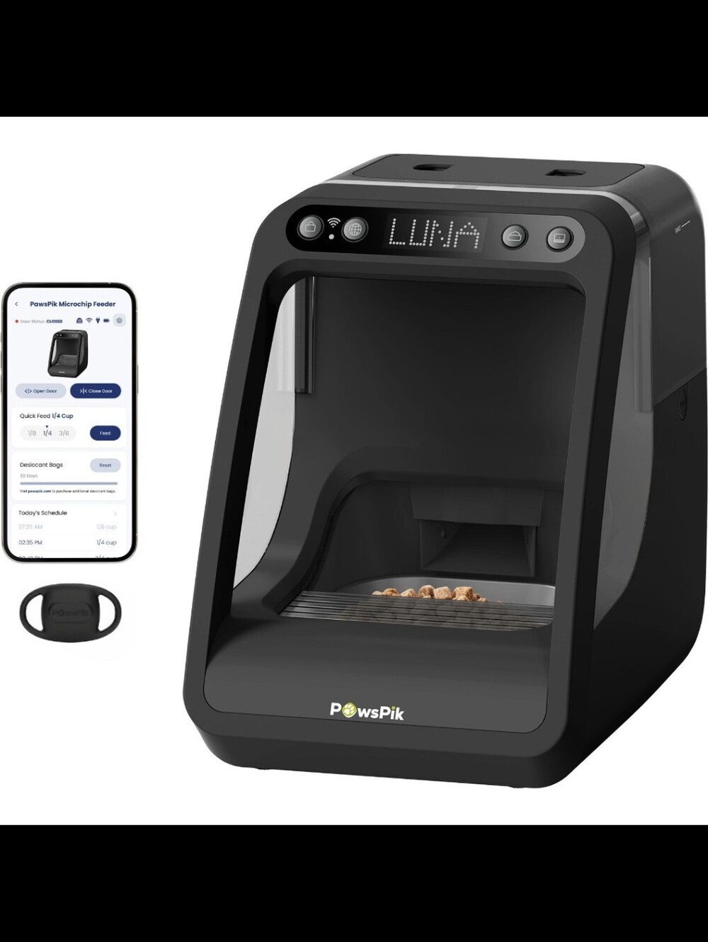 PawsPik Automatic Microchip RFID Pet Feeder